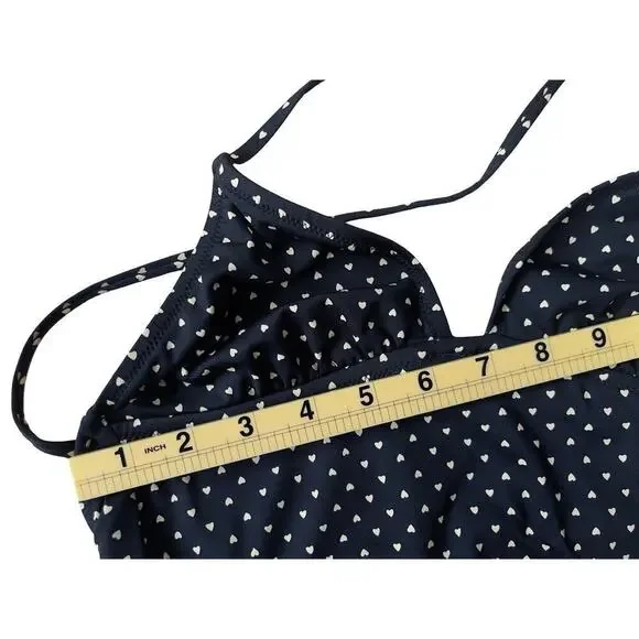 Madewell Polka Dot One Piece Open Back Swimsuit Retro Pin Up Resort - Size 2 - Picture 6 of 11